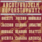 Maillot de sublimation Curve, lignes uniformes, football personnalisé, vieil or-blanc, sports cramoisi