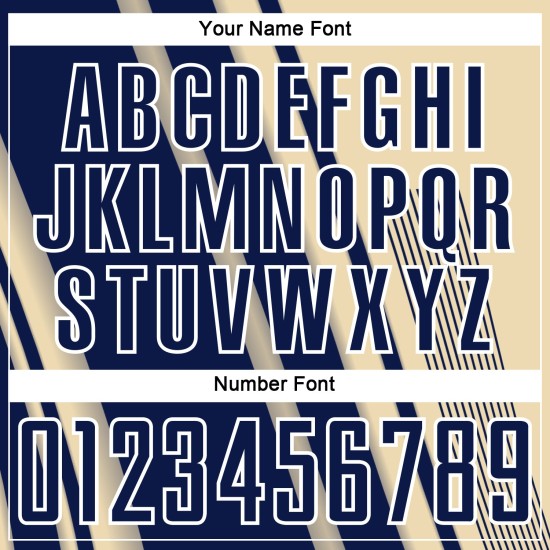 Maillot de football crème bleu marine et blanc, uniforme sportif à sublimation, lignes personnalisées