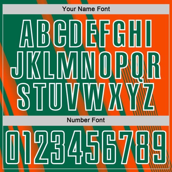 Maillot de sport Kelly personnalisé à sublimation, lignes de football, orange, vert et blanc