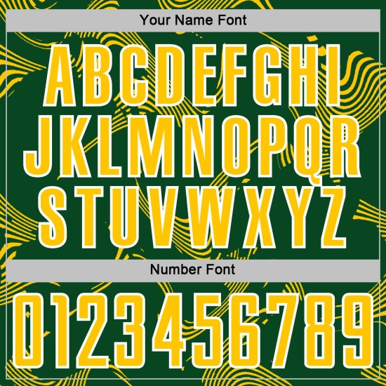 Maillot de football personnalisé Lines Green Sports, uniforme de sport, couleur jaune et blanc, courbé par sublimation