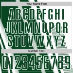 Maillot de football vert à sublimation, lignes personnalisées, sport, blanc Maillot de football vert à sublimation, lignes personnalisées, sport, blanc