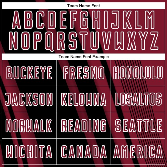 Maillot de sport sublimé Crimson, uniforme de football personnalisé, noir et blanc Maillot de sport sublimé Crimson, uniforme de football personnalisé, noir et blanc