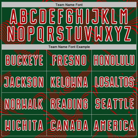 Maillot de football personnalisé, lignes de sublimation, rouge, blanc, vert, uniforme, courbe