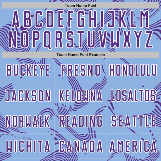 Maillot de football violet et blanc à sublimation bleue et courbe personnalisée Maillot de football violet et blanc à sublimation bleue et courbe personnalisée