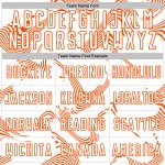 Maillot de football blanc à sublimation orange Custom Lines Curve