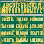 Maillot Kelly Or-Blanc Uniforme Lignes Sublimation Personnalisé Sports Curve Soccer Vert