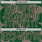 Maillot de football vert à sublimation, uniforme rose, lignes, taille moyenne, personnalisé, sport, courbe