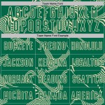 Maillot de football à sublimation Green Uniform Curve Kelly Cream, personnalisé