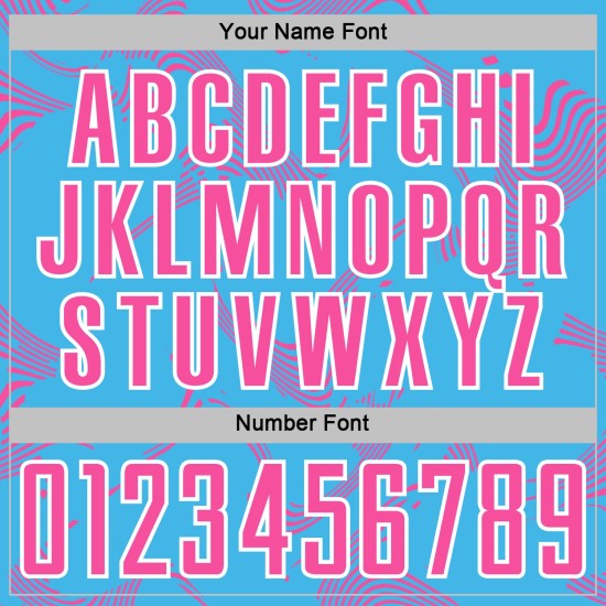 Maillot de football personnalisé rose et blanc, sublimation, bleu, courbe, lignes sportives, ciel