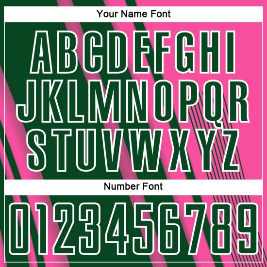 Maillot de football à lignes vert-blanc rose, uniforme personnalisé par sublimation