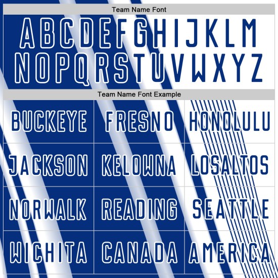 Maillot de sport de football à sublimation, lignes blanches uniformes, personnalisé, royal Maillot de sport de football à sublimation, lignes blanches uniformes, personnalisé, royal