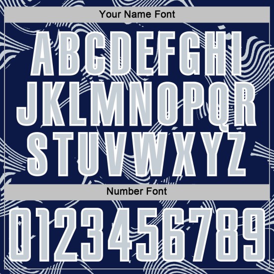 Maillot bleu marine Curve Custom Lines, uniforme argent-blanc, pour le sport, le football, sublimation Maillot bleu marine Curve Custom Lines, uniforme argent-blanc, pour le sport, le football, sublimation