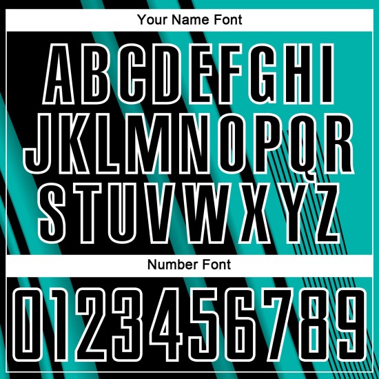 Maillot de sport noir et blanc personnalisé avec lignes d'uniforme de football Aqua Sublimation