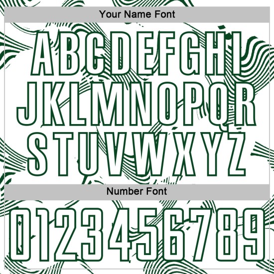 Maillot de football blanc vert à lignes personnalisées, uniforme de sublimation