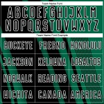 Maillot de football personnalisé par sublimation Uniform Lines Kelly noir-blanc vert Sports Maillot de football personnalisé par sublimation Uniform Lines Kelly noir-blanc vert Sports