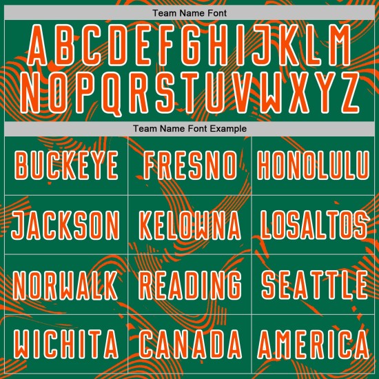 Maillot orange-blanc de sport, uniforme de football vert sublimé, Kelly Lines Curve personnalisé Maillot orange-blanc de sport, uniforme de football vert sublimé, Kelly Lines Curve personnalisé