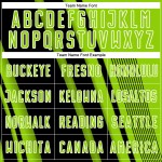 Maillot noir et blanc, lignes vertes, uniforme de football personnalisé par sublimation, néon Maillot noir et blanc, lignes vertes, uniforme de football personnalisé par sublimation, néon