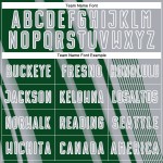 Maillot de football gris vert et blanc, uniforme personnalisé, lignes de sublimation