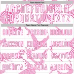 Maillot de football rose à sublimation, uniforme blanc, personnalisé Curve Sports Maillot de football rose à sublimation, uniforme blanc, personnalisé Curve Sports