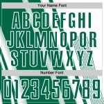 Maillot Kelly sublimé, lignes blanches et vertes, uniforme de football personnalisé