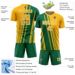 Maillot de football vert et blanc à sublimation personnalisée Kelly Sports