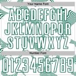 Maillot de football blanc uniforme Sports Curve Lines Kelly, sublimation personnalisée, vert