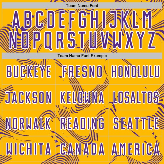 Maillot de football violet et blanc Curve Sports Custom Lines, uniforme doré sublimé Maillot de football violet et blanc Curve Sports Custom Lines, uniforme doré sublimé