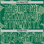 Maillot de football à sublimation Green Uniform Curve Kelly Cream, personnalisé