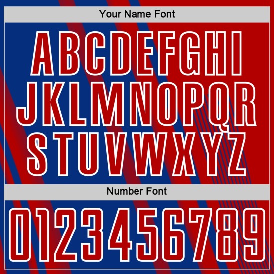 Maillot de football personnalisé avec lignes de sublimation, uniforme de sport blanc royal, rouge