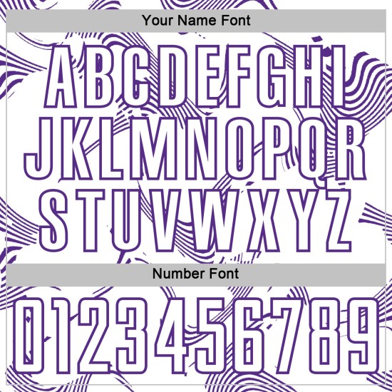 Maillot de football blanc, courbé, lignes violettes, personnalisé, sublimation Maillot de football blanc, courbé, lignes violettes, personnalisé, sublimation