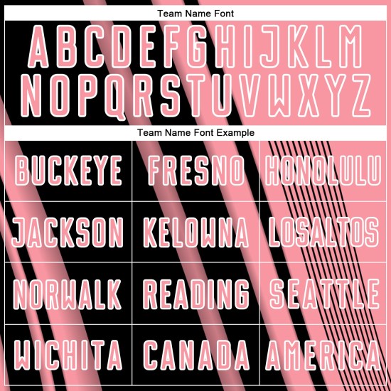 Maillot de football personnalisé à sublimation, noir et blanc, rose moyen Maillot de football personnalisé à sublimation, noir et blanc, rose moyen