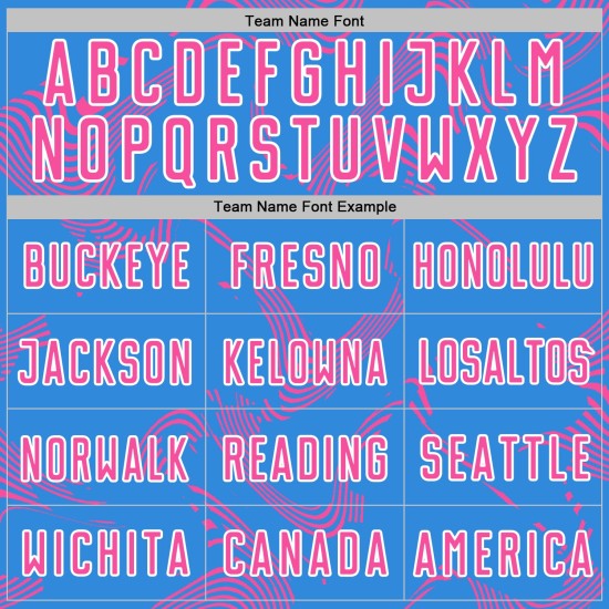 Maillot de sublimation, uniforme, lignes, courbes en poudre, bleu, sport personnalisé, rose et blanc, football