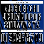 Maillot de sport personnalisé par sublimation, uniforme de football noir et blanc, lignes royales