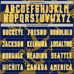 Maillot de football sublimé or-blanc, uniforme bleu marine personnalisé, lignes Sports Curve Maillot de football sublimé or-blanc, uniforme bleu marine personnalisé, lignes Sports Curve