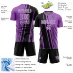 Maillot de sport violet taille M, lignes personnalisées, sublimation, football, noir et blanc Maillot de sport violet taille M, lignes personnalisées, sublimation, football, noir et blanc