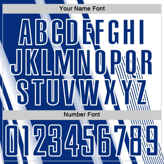 Maillot de sport de football à sublimation, lignes blanches uniformes, personnalisé, royal Maillot de sport de football à sublimation, lignes blanches uniformes, personnalisé, royal