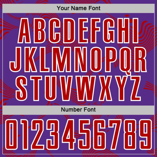 Maillot personnalisé Sports Lines Sublimation Curve Soccer Uniform Violet Rouge-Blanc