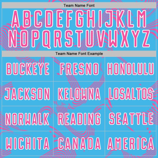 Maillot de football personnalisé rose et blanc, sublimation, bleu, courbe, lignes sportives, ciel