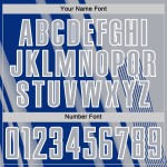 Maillot de football personnalisé Royal-White, sublimation, gris