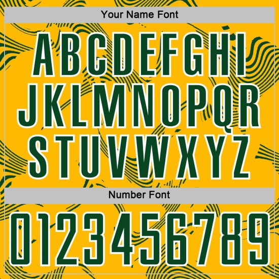 Maillot vert-blanc personnalisé par sublimation Sports Gold Lines Soccer Curve Uniform Maillot vert-blanc personnalisé par sublimation Sports Gold Lines Soccer Curve Uniform